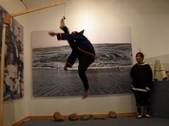 02B Traditional Inuit Games Jumping Demonstration In Pond Inlet Mittimatalik Baffin Island Nunavut Canada For Floe Edge Adventure